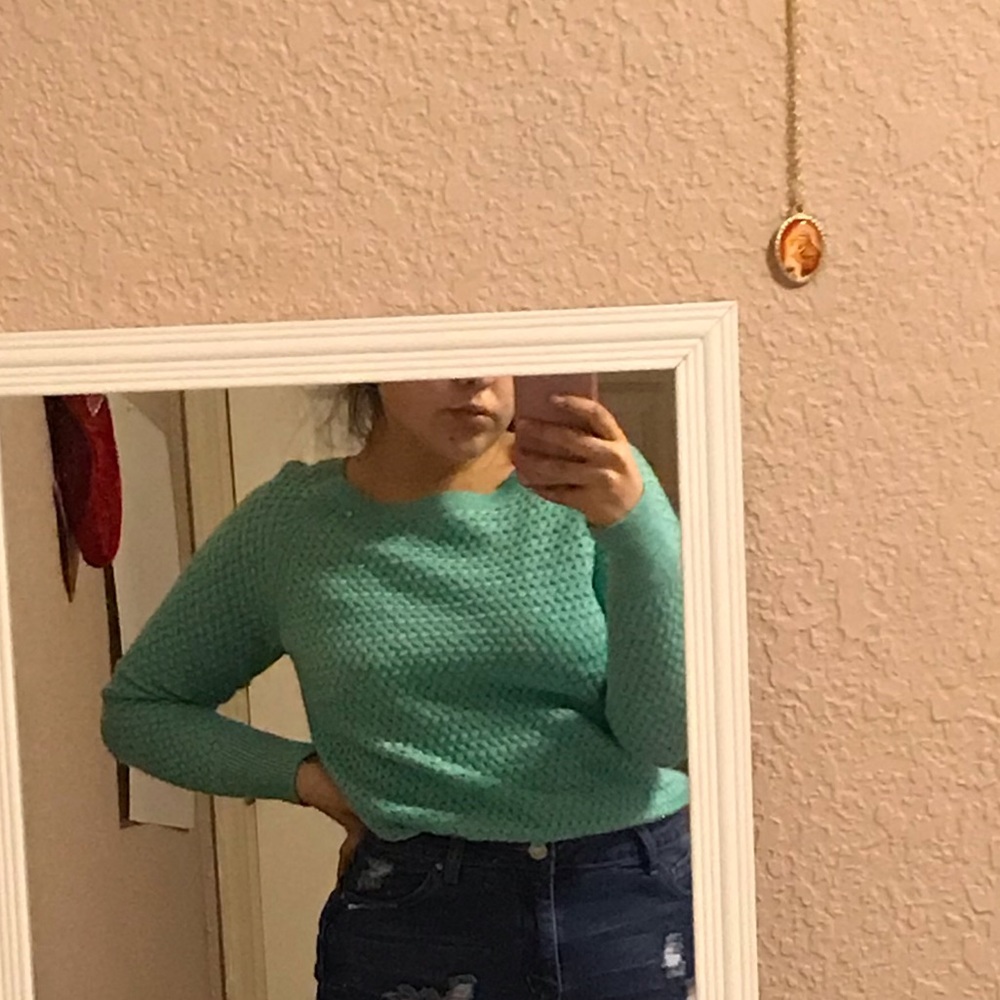 Turquoise sweater